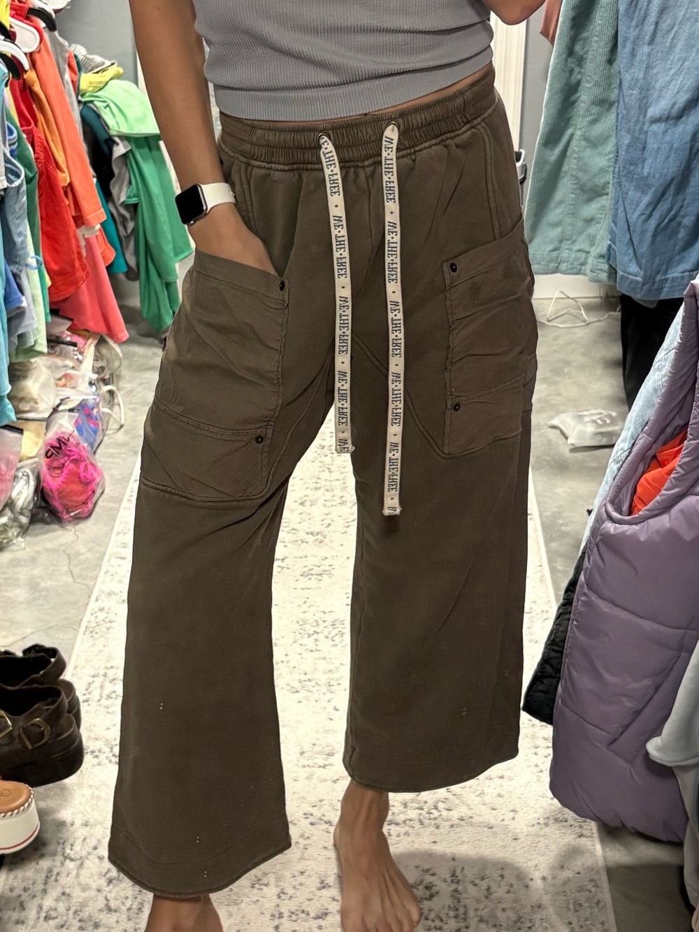 Free People We The Free Jet Set Knit Pull-On Pants - Picture 4 of 8